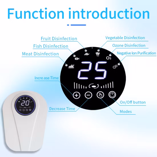 Soto-Bk90 가정용 주방 벽걸이형 사용 포름알데히드 냄새 제거 오존 발생기 공기 청정기